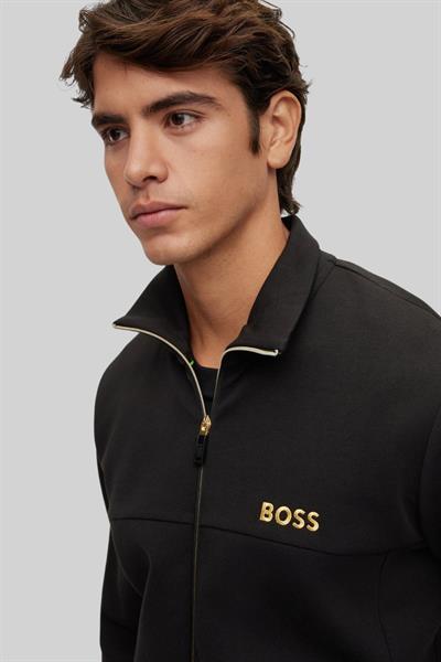 Boss Skaz 1 Erkek Fermuarlı Sweatshirt Siyah