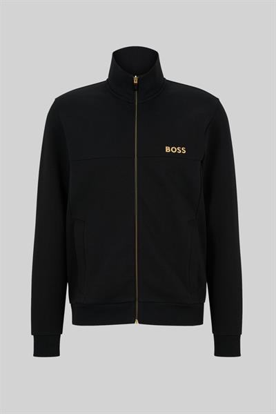 Boss Skaz 1 Erkek Fermuarlı Sweatshirt Siyah