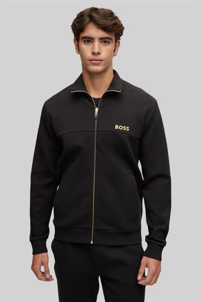Boss Skaz 1 Erkek Fermuarlı Sweatshirt Siyah