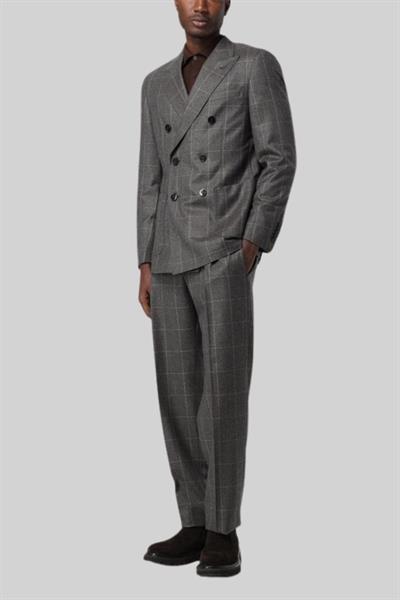 Boss Slim Fit 2 Li Erkek Takım Elbise Gri 030