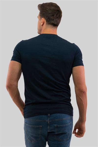 Boss Slim Fit Bisiklet Yaka Erkek T-Shirt Lacivert 404