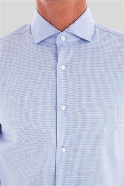 Boss Slim Fit Erkek Beyaz Gömlek Mavi 450