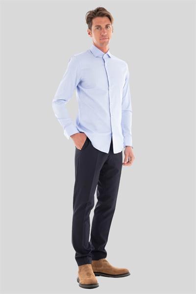 Boss Slim Fit Erkek Beyaz Gömlek Mavi 450
