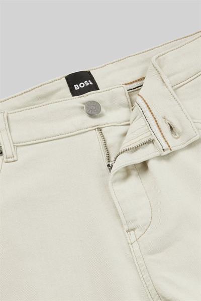 Boss Slim Fit Erkek Jean Pantolon Krem 131