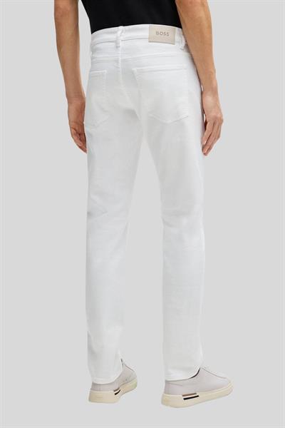 Boss Slim Fit Erkek Jean Pantolon Beyaz 100