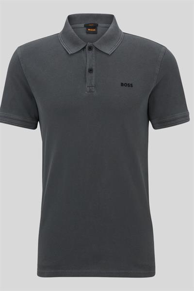 Boss Slim Fit Erkek Polo Yaka T-Shirt Gri