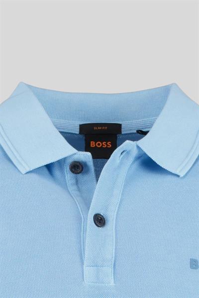 Boss Slim Fit Erkek Polo Yaka T-Shirt Mavi 460