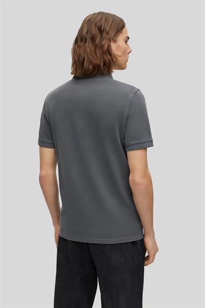 Boss Slim Fit Erkek Polo Yaka T-Shirt Gri