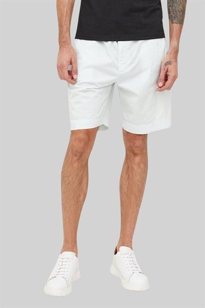 Boss Slim Fit Erkek Şort Beyaz 100