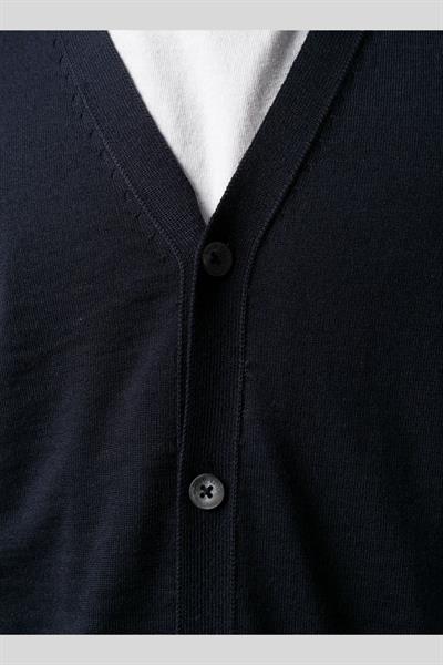 Boss Slim Fit Erkek Yün Hırka Mavi 402