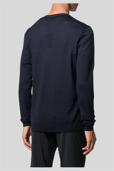 Boss Slim Fit Erkek Yün Hırka Mavi 402
