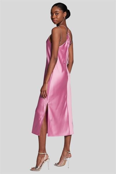 Boss Slim Fit Kadın Kokteyl Elbise Pembe