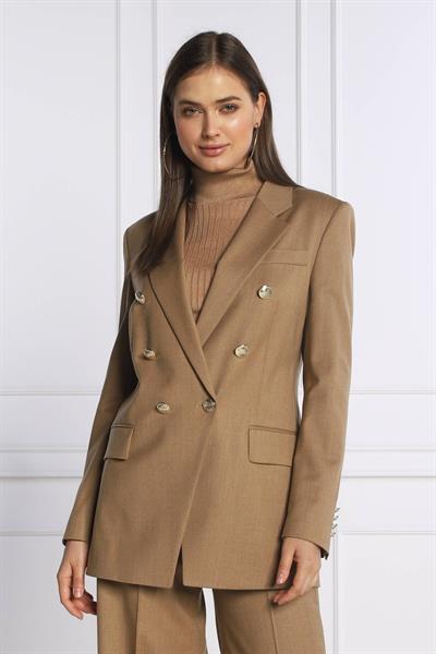 Boss Slim Fit Kadın Yün Ceket Bej 260
