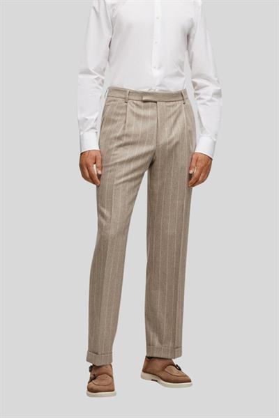 Boss Slim Fit Kruvaze Takım Kahverengi