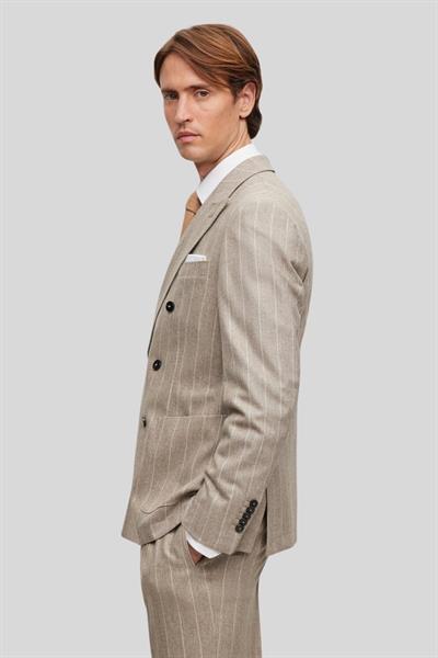 Boss Slim Fit Kruvaze Takım Kahverengi