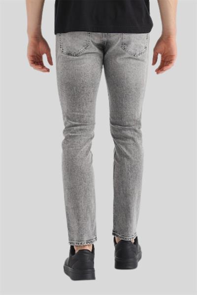 Boss Slim Fit Normal Bel Erkek Jean Pantolon Gri