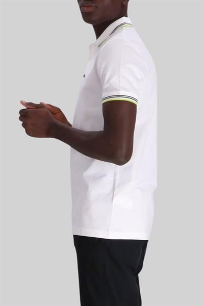 Boss Slim Fit Paul Curved Polo Yaka T-Shirt Beyaz