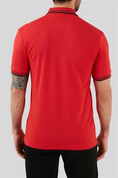 Boss Slim Fit Paul Curved Polo Yaka T-Shirt Kırmızı 624