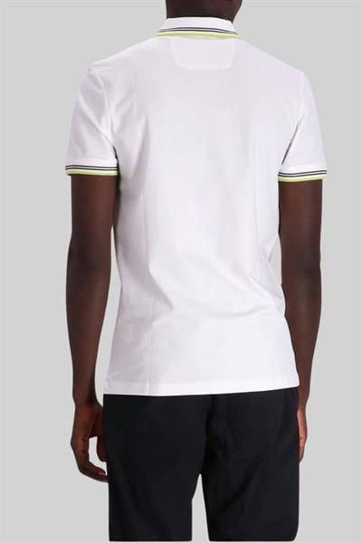 Boss Slim Fit Paul Curved Polo Yaka T-Shirt Beyaz