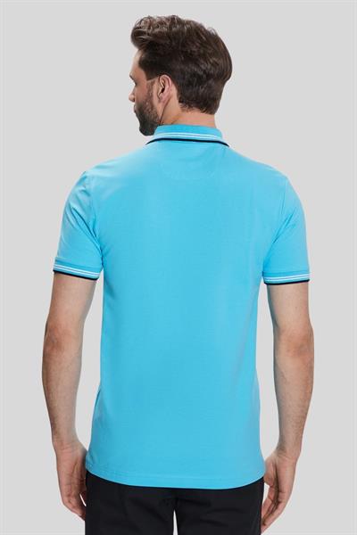 Boss Slim Fit Paul Curved Polo Yaka T-Shirt Mavi 497