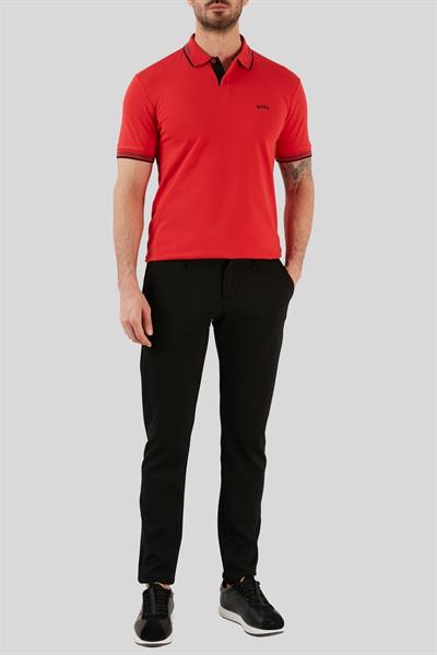 Boss Slim Fit Paul Curved Polo Yaka T-Shirt Kırmızı 624