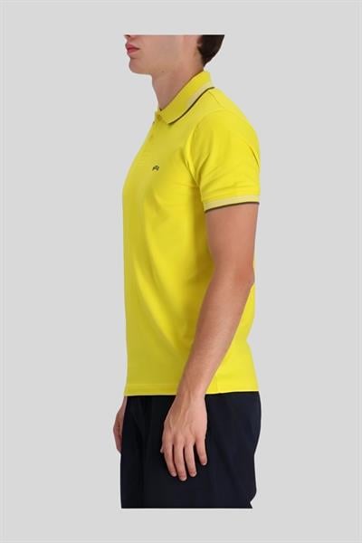 Boss Slim Fit Paul Curved Polo Yaka T-Shirt Sarı