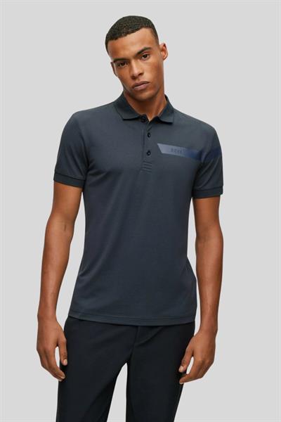 Boss Slim Fit  Polo Yaka Erkek T-Shirt Mavi 402