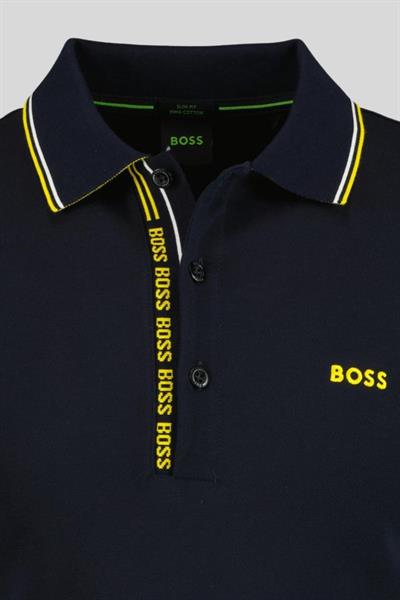 Boss Slim Fit Polo Yaka Erkek T-Shirt Lacivert 405
