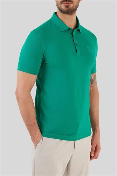 Boss Slim Fit Polo Yaka Erkek T-Shirt Yeşil
