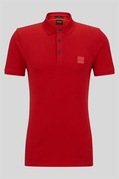 Boss Slim Fit Polo Yaka Erkek T-Shirt Kırmızı 624
