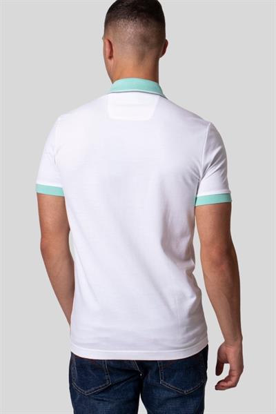 Boss Slim Fit Polo Yaka Erkek T-Shirt Beyaz 102