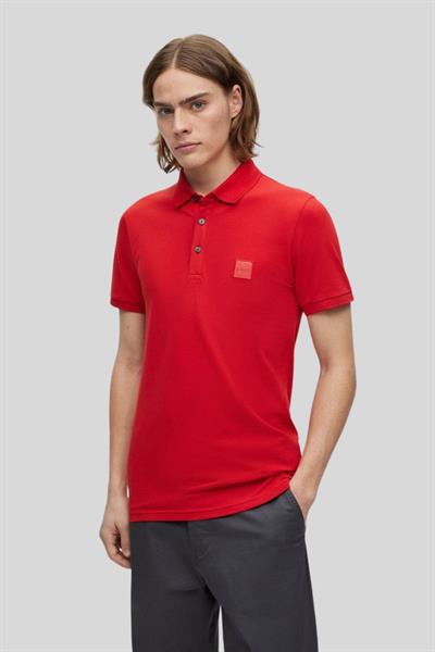 Boss Slim Fit Polo Yaka Erkek T-Shirt Kırmızı 624