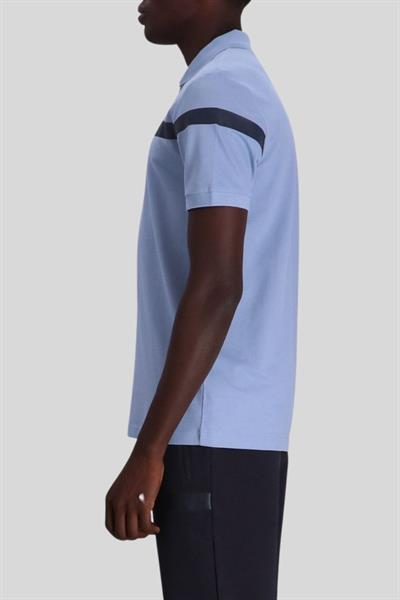 Boss Slim Fit  Polo Yaka Erkek T-Shirt Mavi 498