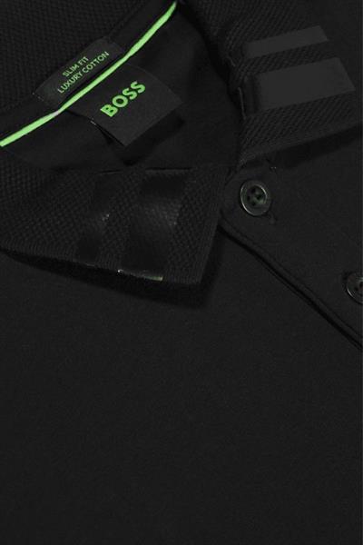 Boss Slim Fit Polo Yaka Erkek T-Shirt Siyah