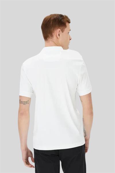 Boss Slim Fit Polo Yaka Erkek T-Shirt Beyaz 100