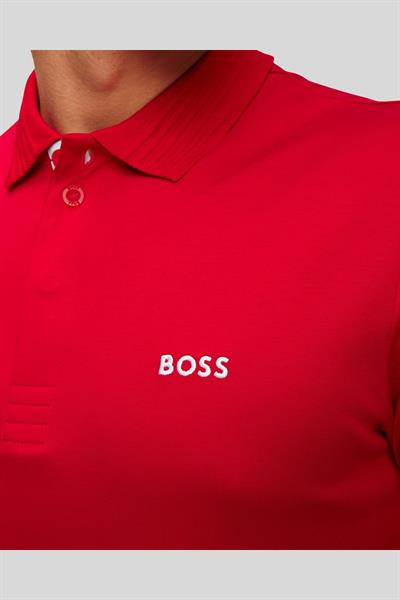 Boss Slim Fit Polo Yaka Erkek T-Shirt Kırmızı 610