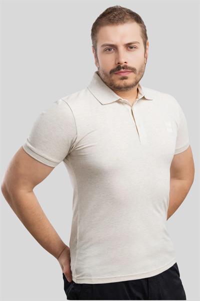 Boss Slim Fit Polo Yaka Erkek T-Shirt Krem 277