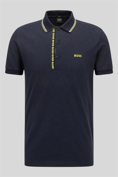 Boss Slim Fit Polo Yaka Erkek T-Shirt Lacivert 405