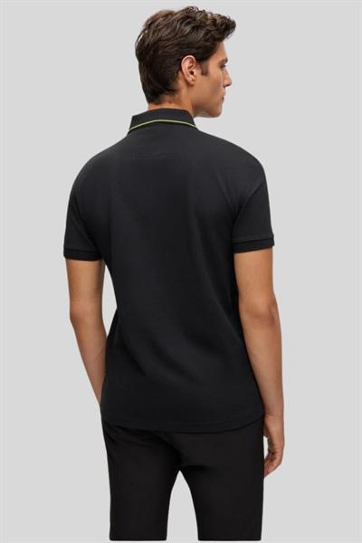 Boss Slim Fit Polo Yaka Erkek T-Shirt Siyah 010