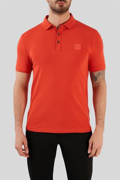 Boss Slim Fit Polo Yaka Erkek T-Shirt Turuncu 626