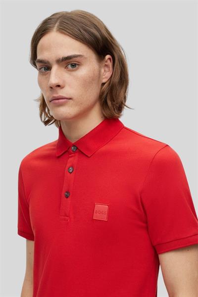 Boss Slim Fit Polo Yaka Erkek T-Shirt Kırmızı 624