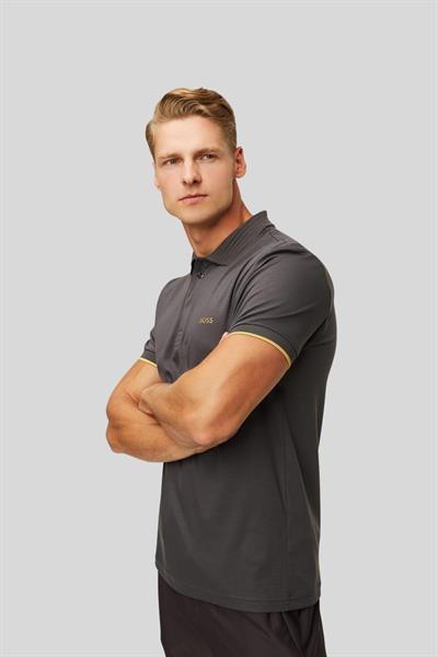 Boss Slim Fit Polo Yaka Erkek T-Shirt Gri 027