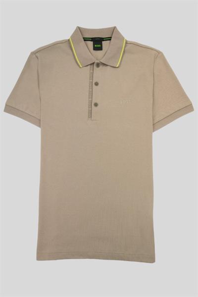 Boss Slim Fit Polo Yaka Erkek T-Shirt Yeşil