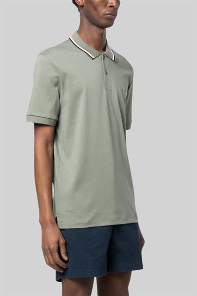 Boss Slim Fit Polo Yaka Erkek T-Shirt Yeşil