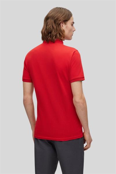 Boss Slim Fit Polo Yaka Erkek T-Shirt Kırmızı 624