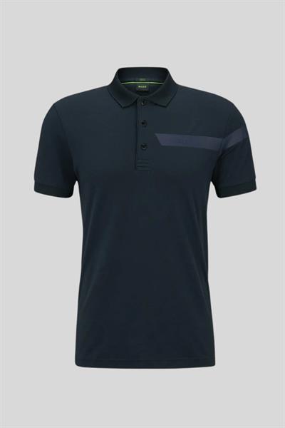 Boss Slim Fit  Polo Yaka Erkek T-Shirt Mavi 402