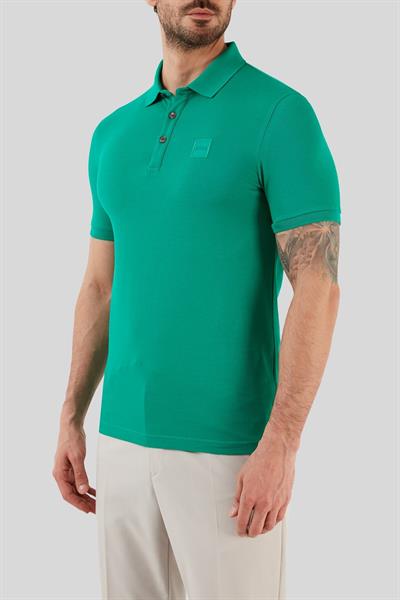 Boss Slim Fit Polo Yaka Erkek T-Shirt Yeşil