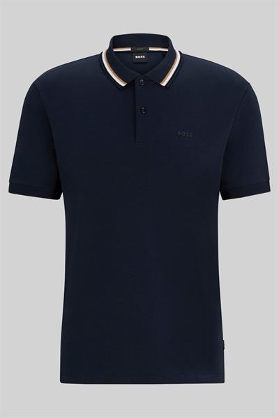 Boss Slim Fit Polo Yaka Erkek T-Shirt Lacivert 404