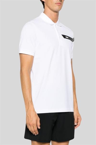 Boss Slim Fit  Polo Yaka Erkek T-Shirt Beyaz 100