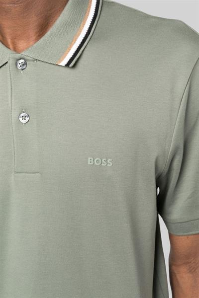Boss Slim Fit Polo Yaka Erkek T-Shirt Yeşil